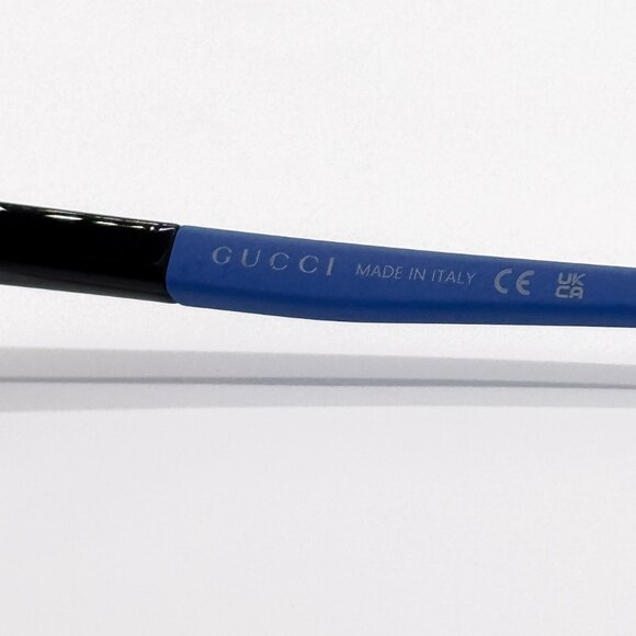NEW GUCCI GG1738O 004 BLACK/BLUE MEN EYEGLASSES GUCCI - Picture 10 of 11